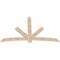 Ekena Millwork Alberta Smooth Timber Gable Bracket, Douglas Fir, 84"W x 53"H x 1 1/2"D x 5 1/2"F, 15/12 Pitch GBW084X53X0206ALB00SDF - alternate 2